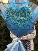 دسته گل قلبی ژیپسوفیلا آبی فلوبار