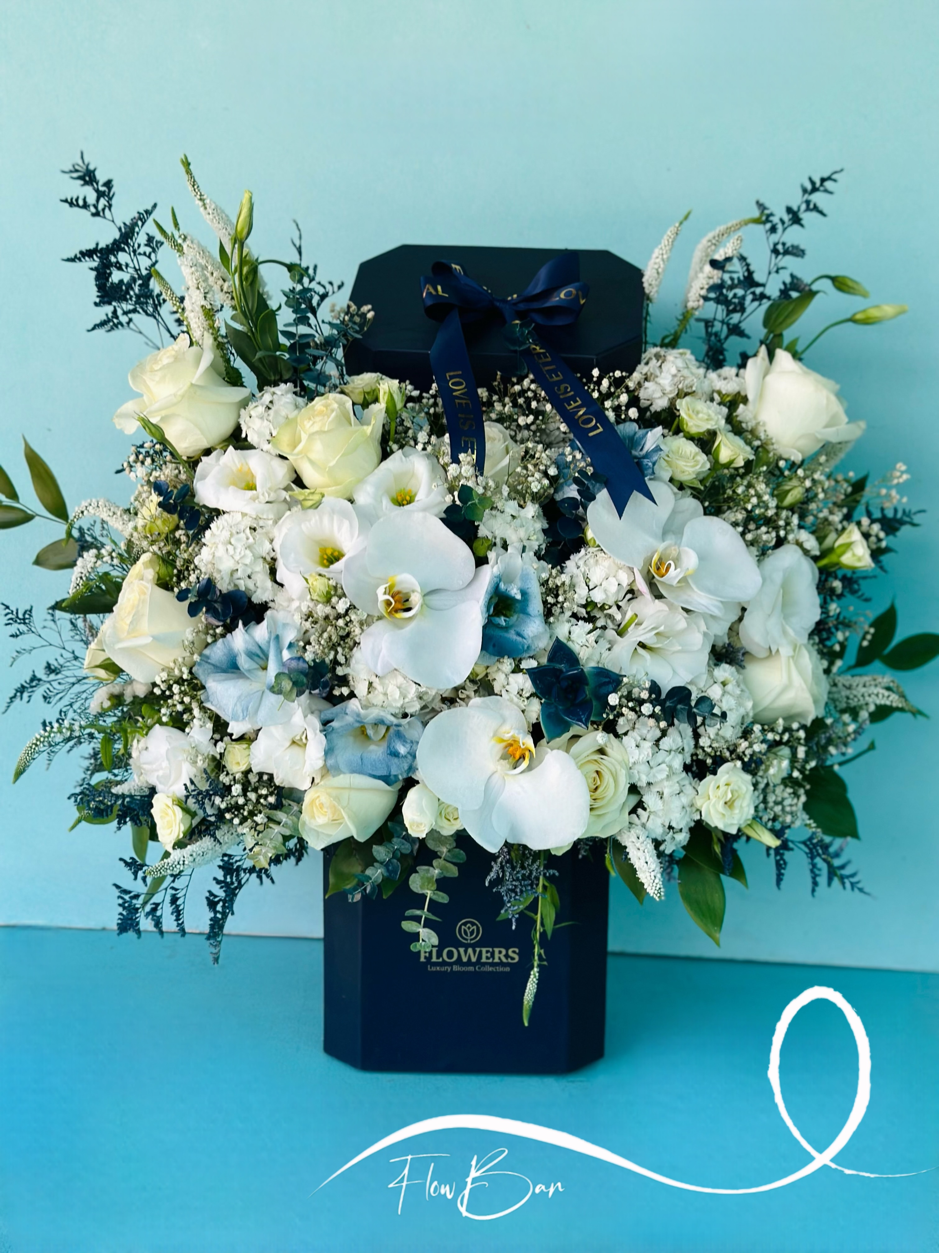 باکس گل سرمه ای فلوبار